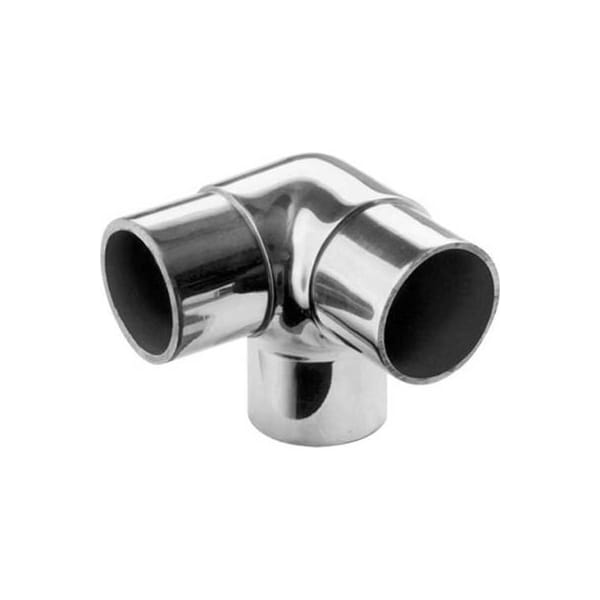 Lavi Industries Lavi Industries, Flush Elbow Fitting, Side Outlet, for 1.5" Tubing, Polished Stainless Steel 40-733/1H - main